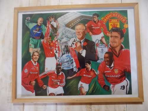 Manchester United Pre 90s Frame Team Players